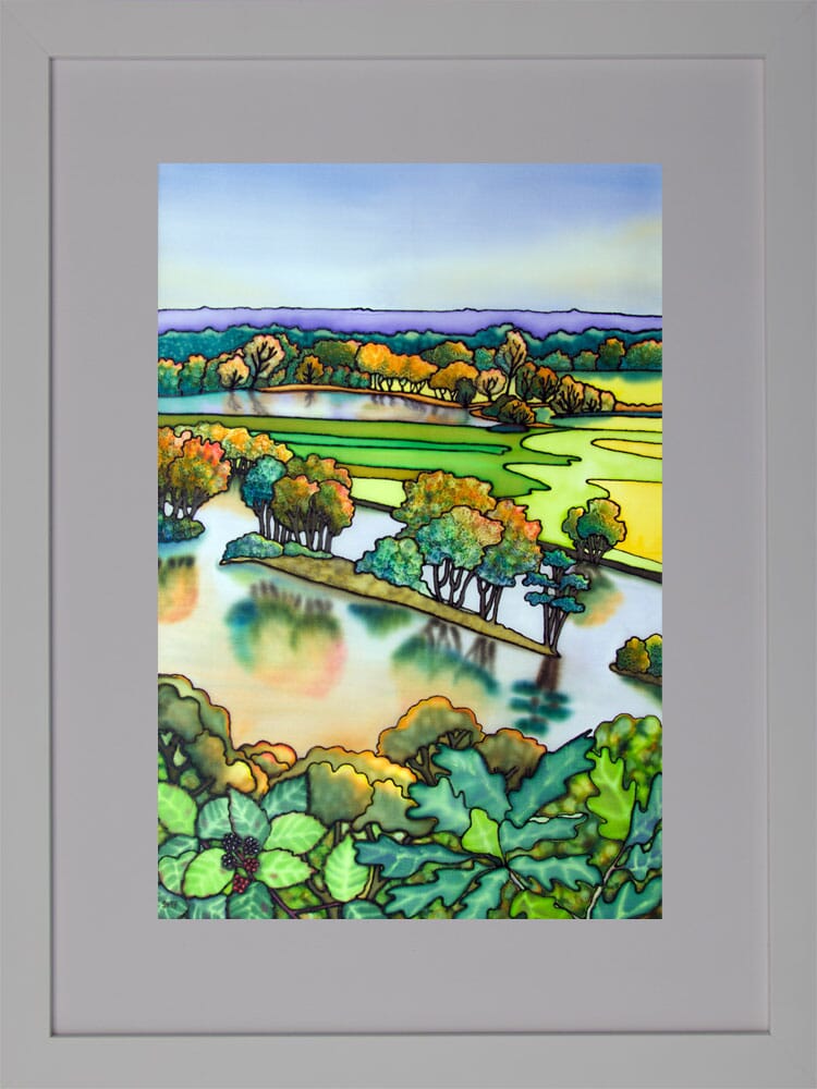 View Across the Thames from Cliveden II - Winner of Berkshire and Buckinghamshire Life Landscape Painter of the Year 2017